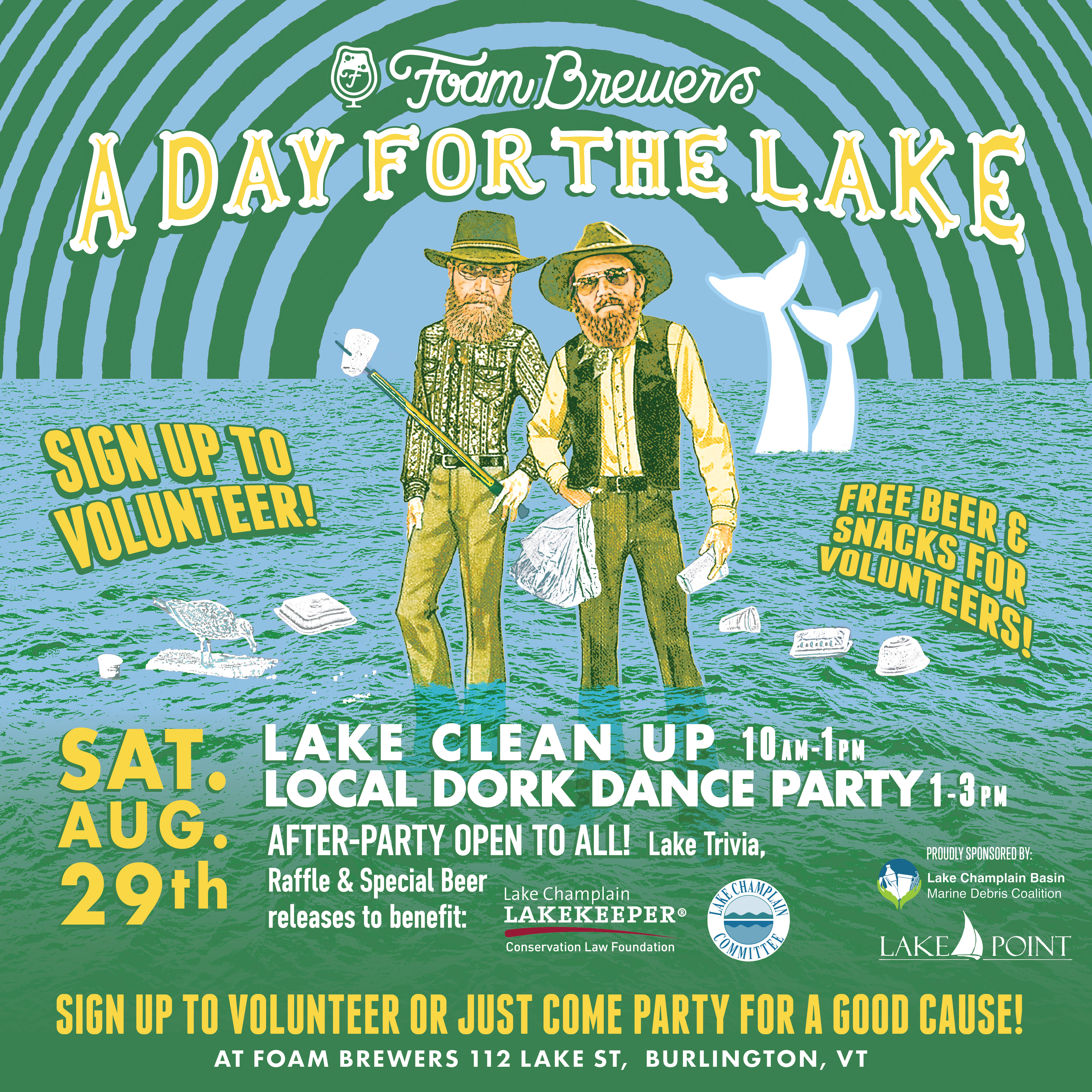 A Day for the Lake Clean Up Event at Foam Brewers